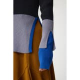 カラーブロッキングリブニット | AZUL BY MOUSSY | 詳細画像11