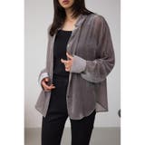 シアーコーデュロイ袖スリットボタンシャツ | AZUL BY MOUSSY | 詳細画像27 