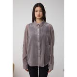 シアーコーデュロイ袖スリットボタンシャツ | AZUL BY MOUSSY | 詳細画像31 