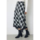 レースドッキングチェックバイアススカート | AZUL BY MOUSSY | 詳細画像3 