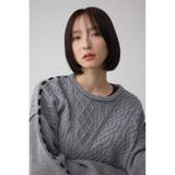 ステッチデザインケーブルニット | AZUL BY MOUSSY | 詳細画像41 