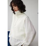 ジップアップニットベスト | AZUL BY MOUSSY | 詳細画像1 