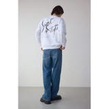 筆記体バックプリント裏毛トップス | AZUL BY MOUSSY | 詳細画像4 