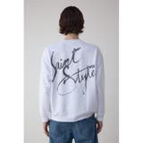 筆記体バックプリント裏毛トップス | AZUL BY MOUSSY | 詳細画像7 