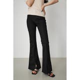 BLK | CENTER SLIT COLOR FLARE PT | AZUL BY MOUSSY