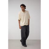 C/Tワンポイントニットポロシャツ | AZUL BY MOUSSY | 詳細画像35