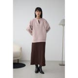 ハーフジップスウェットワンピース | AZUL BY MOUSSY | 詳細画像21 