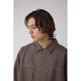 アウトステッチブッチャーシャツ | AZUL BY MOUSSY | 詳細画像13 