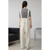 リネンライクワイドハイウエストサロペット | AZUL BY MOUSSY | 詳細画像7