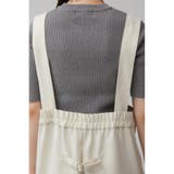 リネンライクワイドハイウエストサロペット | AZUL BY MOUSSY | 詳細画像9