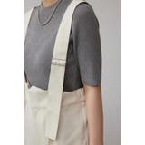 リネンライクワイドハイウエストサロペット | AZUL BY MOUSSY | 詳細画像10