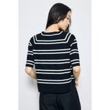 カシミヤミックスハーフスリーブニット | AZUL BY MOUSSY | 詳細画像23 