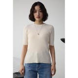 ハーフスリーブクルーネックリブトップス | AZUL BY MOUSSY | 詳細画像5