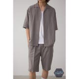 GRY | C/Tフェイクスウェードショートパンツセットアップ | AZUL BY MOUSSY