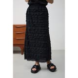 BLK | フリルメッシュタイトスカート | AZUL BY MOUSSY