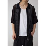BLK | ポロ襟ジップニットトップス | AZUL BY MOUSSY