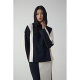 バイカラーハイネックニットトップス | AZUL BY MOUSSY | 詳細画像2 