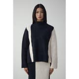 バイカラーハイネックニットトップス | AZUL BY MOUSSY | 詳細画像4 