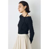 アシンメトリーフェイクレイヤードトップス | AZUL BY MOUSSY | 詳細画像9