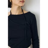 アシンメトリーフェイクレイヤードトップス | AZUL BY MOUSSY | 詳細画像12