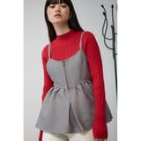 GRY | ジャガードフレアキャミ | AZUL BY MOUSSY