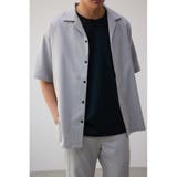 L/GRY1 | アトラクティブストレッチ開襟シャツ | AZUL BY MOUSSY