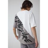 柄WHT5 | 異素材スウィッチングラフィックTEE | AZUL BY MOUSSY