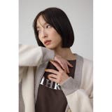 ラメバイカラーニットカーディガン | AZUL BY MOUSSY | 詳細画像2 