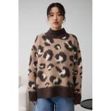 レオパートジャガードニットトップス | AZUL BY MOUSSY | 詳細画像4