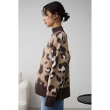 レオパートジャガードニットトップス | AZUL BY MOUSSY | 詳細画像5