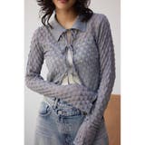 GRY | ポップコーンジャガードニット | AZUL BY MOUSSY