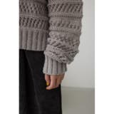 メッシュボーダーインナーセットニット | AZUL BY MOUSSY | 詳細画像34 