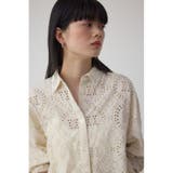 コットンレースクロップドシャツ | AZUL BY MOUSSY | 詳細画像1