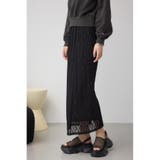 BLK | スイッチングレーススカート | AZUL BY MOUSSY