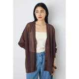 BRN | コードヤーンメッシュカーデ | AZUL BY MOUSSY