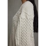 シェニールケーブルVネックニットトップス | AZUL BY MOUSSY | 詳細画像9 