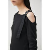 ONE SHOULDER BELT RIB TOPS | AZUL BY MOUSSY | 詳細画像8 