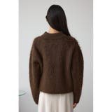 シャギー襟付きニットカーデ | AZUL BY MOUSSY | 詳細画像18 