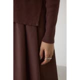 布帛ドッキングドレープニットワンピース | AZUL BY MOUSSY | 詳細画像22