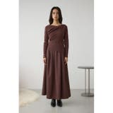 布帛ドッキングドレープニットワンピース | AZUL BY MOUSSY | 詳細画像17 