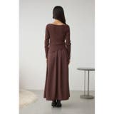 布帛ドッキングドレープニットワンピース | AZUL BY MOUSSY | 詳細画像19 