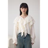 ラッフルフリルブラウス | AZUL BY MOUSSY | 詳細画像4 