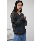 シアーグリッタールーズニット | AZUL BY MOUSSY | 詳細画像1 