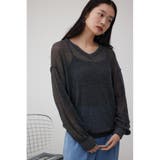 シアーグリッタールーズニット | AZUL BY MOUSSY | 詳細画像2 