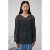 シアーグリッタールーズニット | AZUL BY MOUSSY | 詳細画像4 