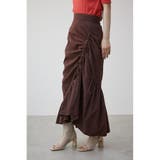 ASYMMETRY FRILL GATHER SKIRT | AZUL BY MOUSSY | 詳細画像12