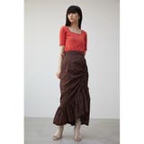 ASYMMETRY FRILL GATHER SKIRT | AZUL BY MOUSSY | 詳細画像13