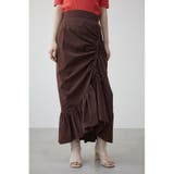 ASYMMETRY FRILL GATHER SKIRT | AZUL BY MOUSSY | 詳細画像15