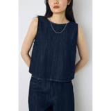 甘撚りデニムブラウス | AZUL BY MOUSSY | 詳細画像14 