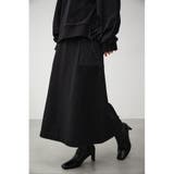 BLK | QUILTED DETAIL LONG SKIRT | AZUL BY MOUSSY